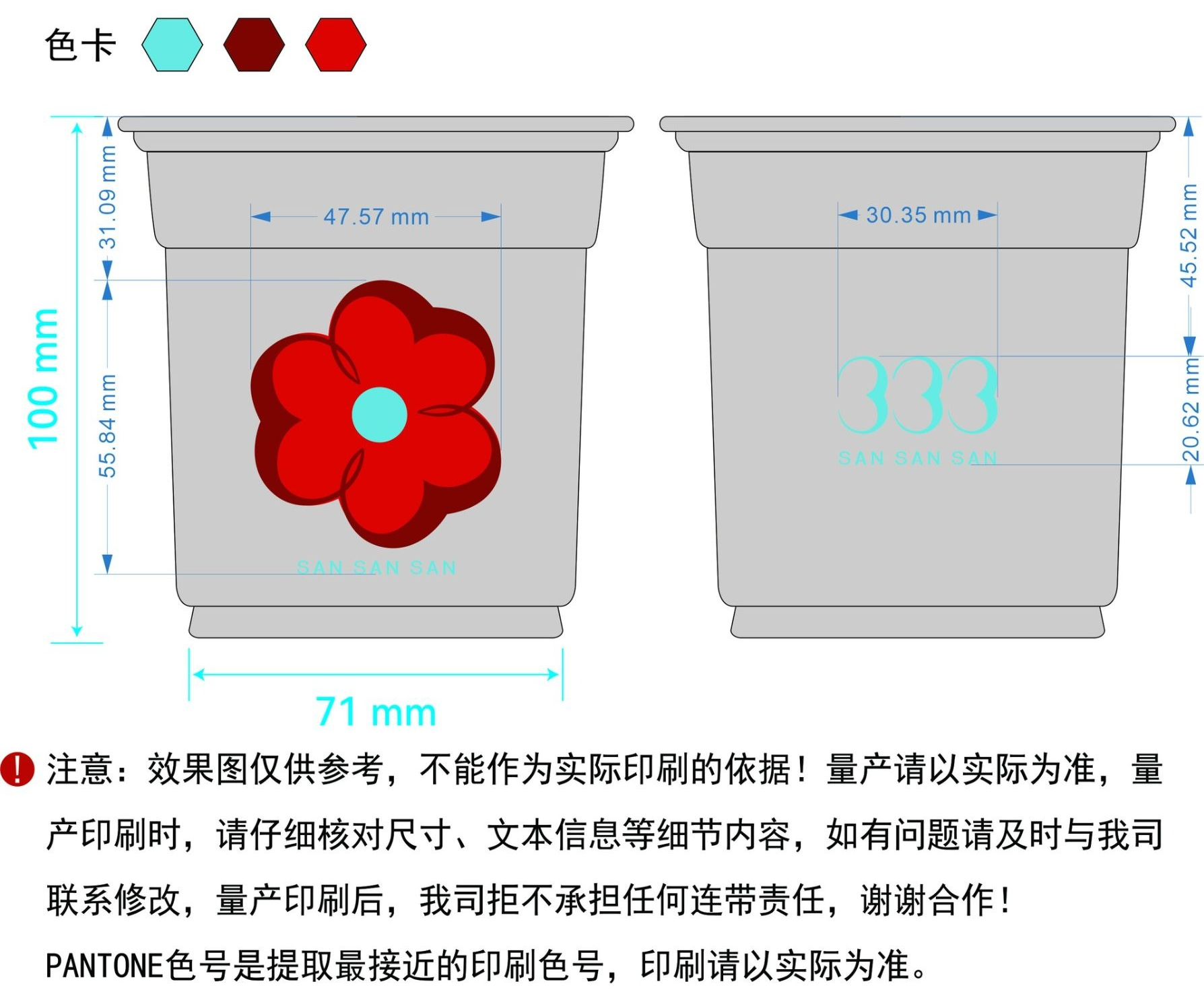 Cup design